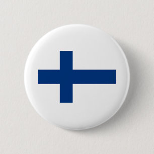 Finnische Flagge Button