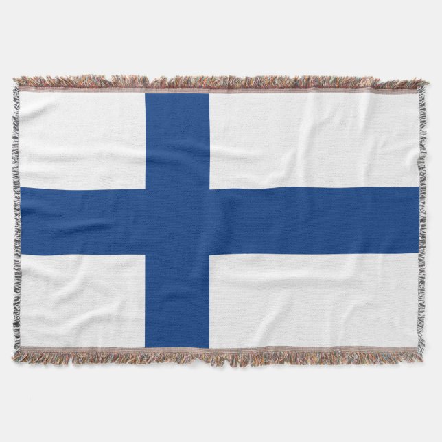 Finnische Flagge Decke (Vorderseite)