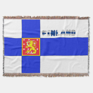 Finnische Flagge Decke