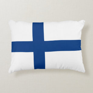 Finnische Flagge Dekokissen