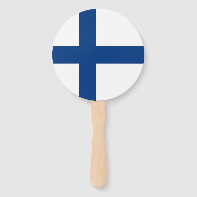 Finnische Flagge Fächer (Vorderseite)