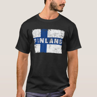 Finnische Flagge Finlish Pride Souvenir Finlish Na T-Shirt