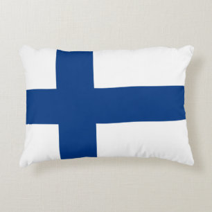 Finnische Flagge Finnisch Patriotic Dekokissen