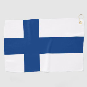 Finnische Flagge / Finnisches Golf / sport Golf He Golfhandtuch