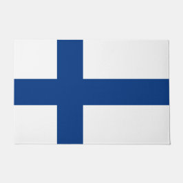Finnische Flagge (Finnland) Fußmatte