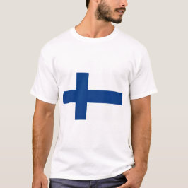 Finnische Flagge (Finnland) T - Shirt