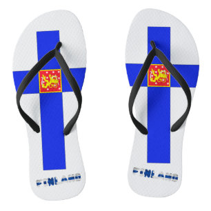Finnische Flagge Flip Flops