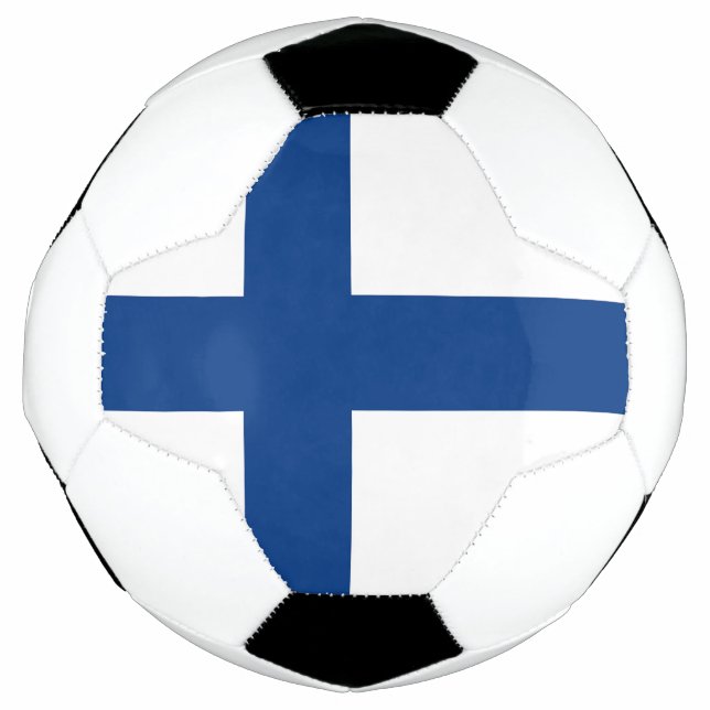 Finnische Flagge Fußball (Vorderseite)