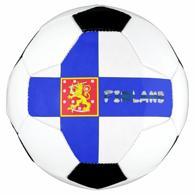 Finnische Flagge Fußball (Vorderseite)