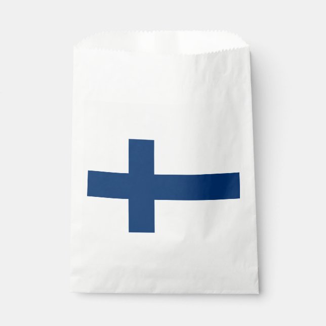 Finnische Flagge Geschenktütchen (Vorderseite)