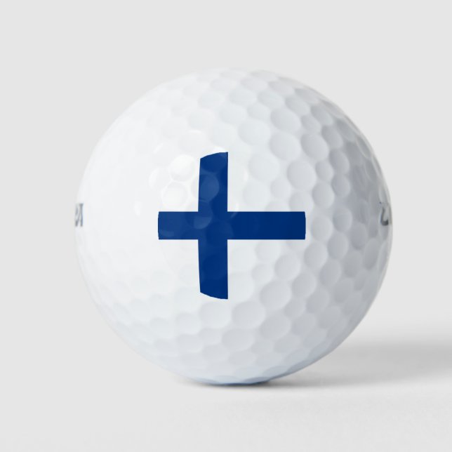 Finnische Flagge Golfball (Vorderseite)