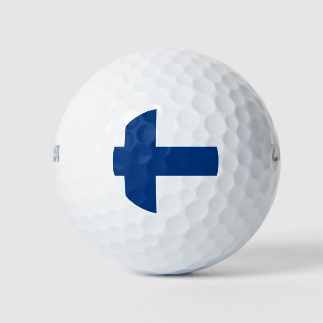 Finnische Flagge Golfball (Vorderseite)
