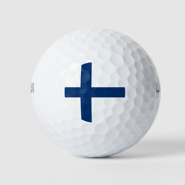 Finnische Flagge Golfball (Vorderseite)
