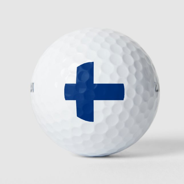 Finnische Flagge Golfball (Vorderseite)