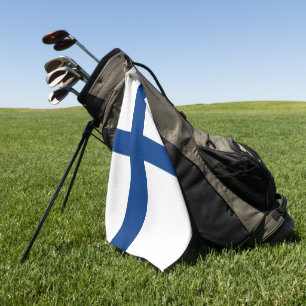 Finnische Flagge Golfhandtuch