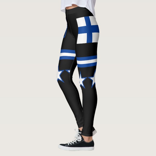 Finnische Flagge Leggings (Links)