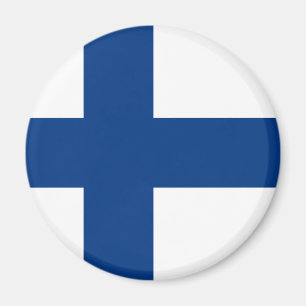 Finnische Flagge Magnet