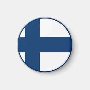 Finnische Flagge Magnet