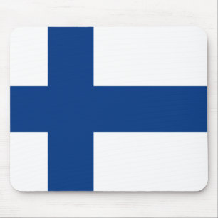 Finnische Flagge Mousepad