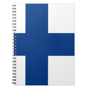 Finnische Flagge Notizblock