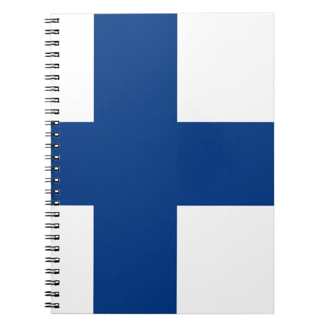 Finnische Flagge Notizblock (Vorderseite)