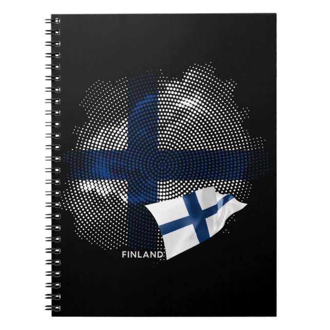 Finnische Flagge Notizblock (Vorderseite)