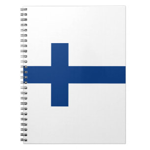 Finnische Flagge Notizblock