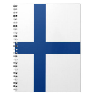 Finnische Flagge Notizblock