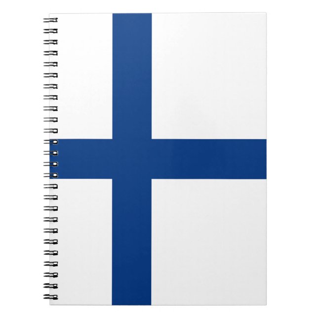 Finnische Flagge Notizblock (Vorderseite)