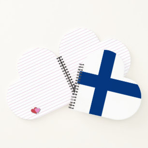 Finnische Flagge Notizbuch