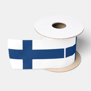 Finnische Flagge Satinband