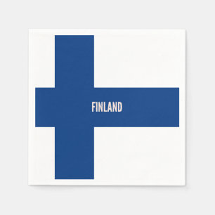 Finnische Flagge Serviette