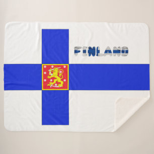 Finnische Flagge Sherpadecke