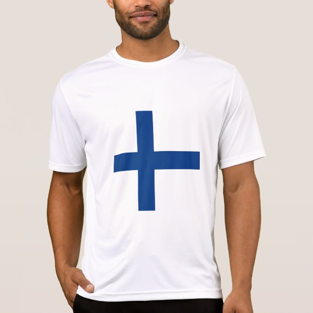 Finnische Flagge T-Shirt (Vorderseite)