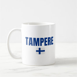 Finnische Flagge TAMPERE Kaffeetasse