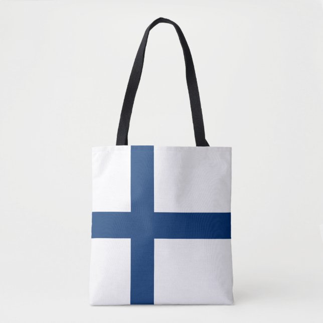 Finnische Flagge Tasche (Vorderseite)