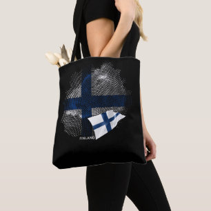 Finnische Flagge Tasche