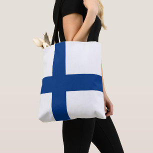 Finnische Flagge Tasche