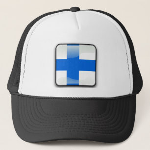 Finnische Flagge Truckerkappe