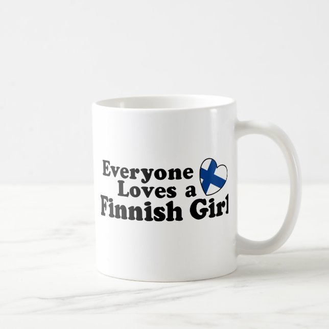 Finnische Girl Kaffeetasse (Rechts)