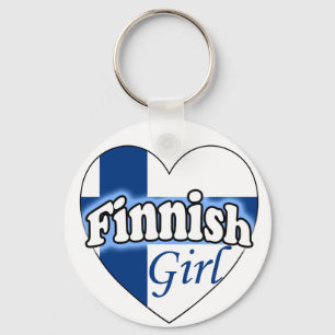 Finnische Girl Schlüsselanhänger