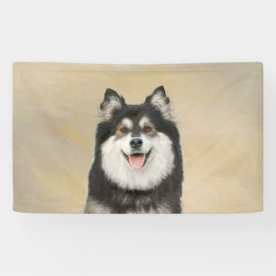 Finnische Lapphund Malerei - Niedliche Original Hu Banner