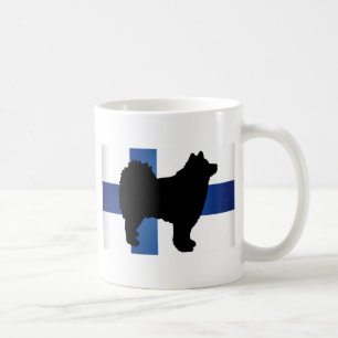 finnische lapphund Silhouetteflagge Kaffeetasse