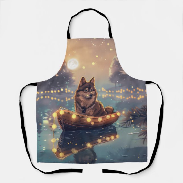 Finnische Lapphund Weihnachtsfeiertage Schürze (Vorderseite)