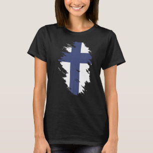 Finnische Nationalflagge Souvenir für Frauen T-Shirt