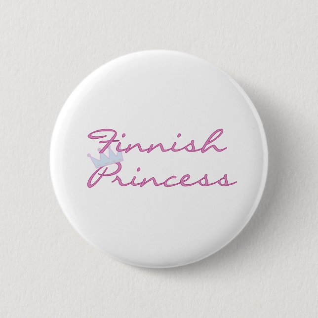 Finnische Prinzessin Button (Vorderseite)