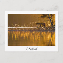 Finnische Seenlandschaft Andenken Postkarte