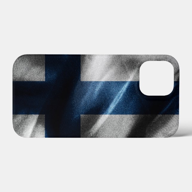 Finnische Seidenflagge Case-Mate iPhone Hülle (Rückseite (Horizontal))