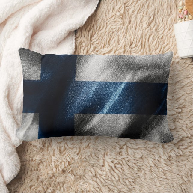 Finnische Seidenflagge Lendenkissen (Decke)