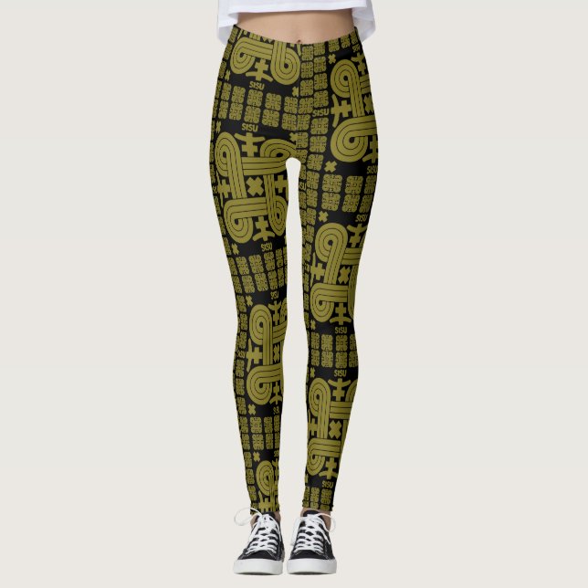 Finnische Sisu Art Leggings (Vorderseite)